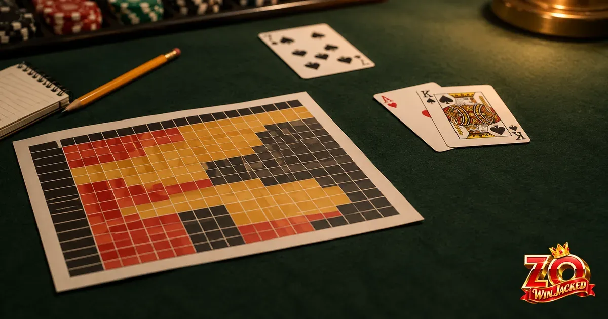 Bảng chiến thuật cơ bản khi chơi blackjack online